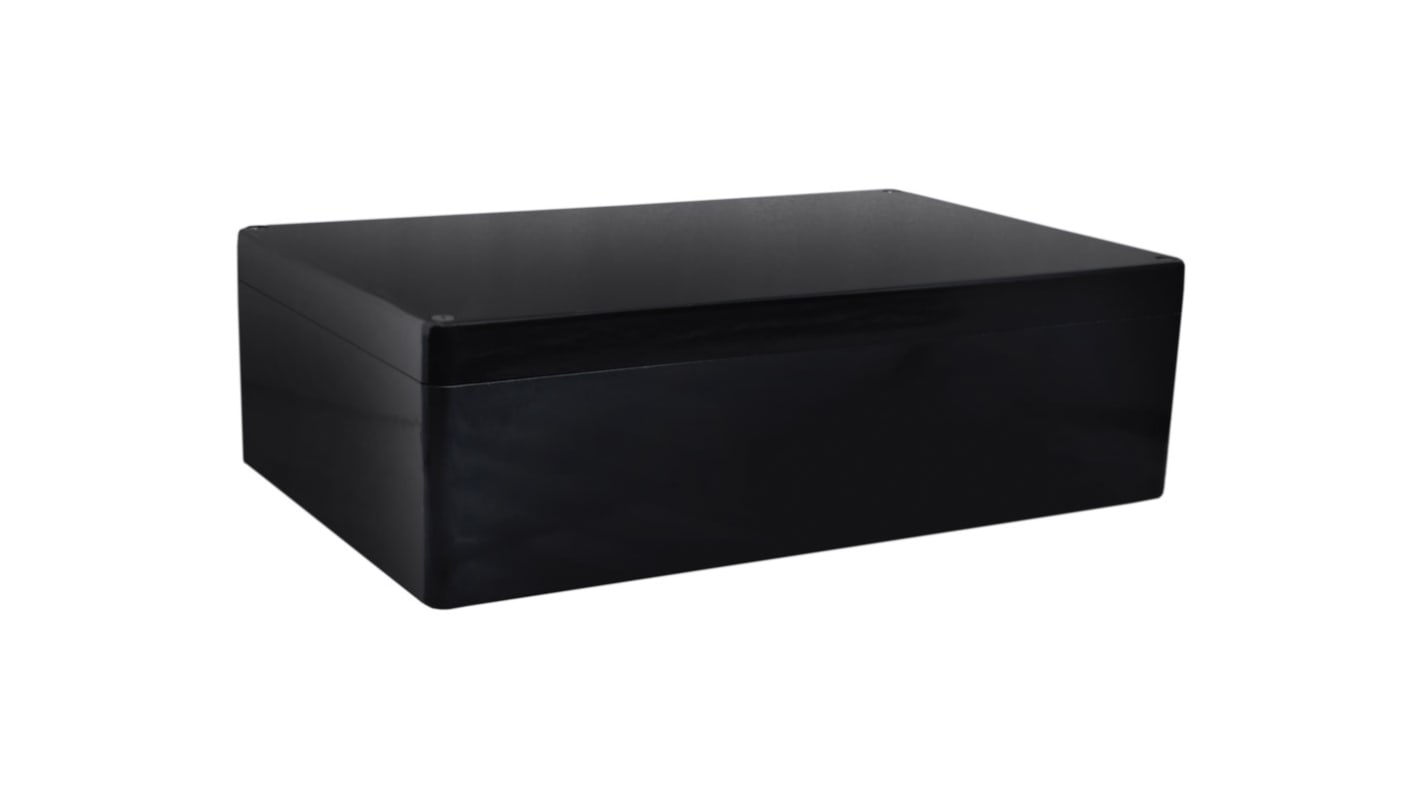 Caja de uso general RS PRO de Poliéster Reforzado con Fibra de Vidrio Negro, 600 x 250 x 161mm, IP66