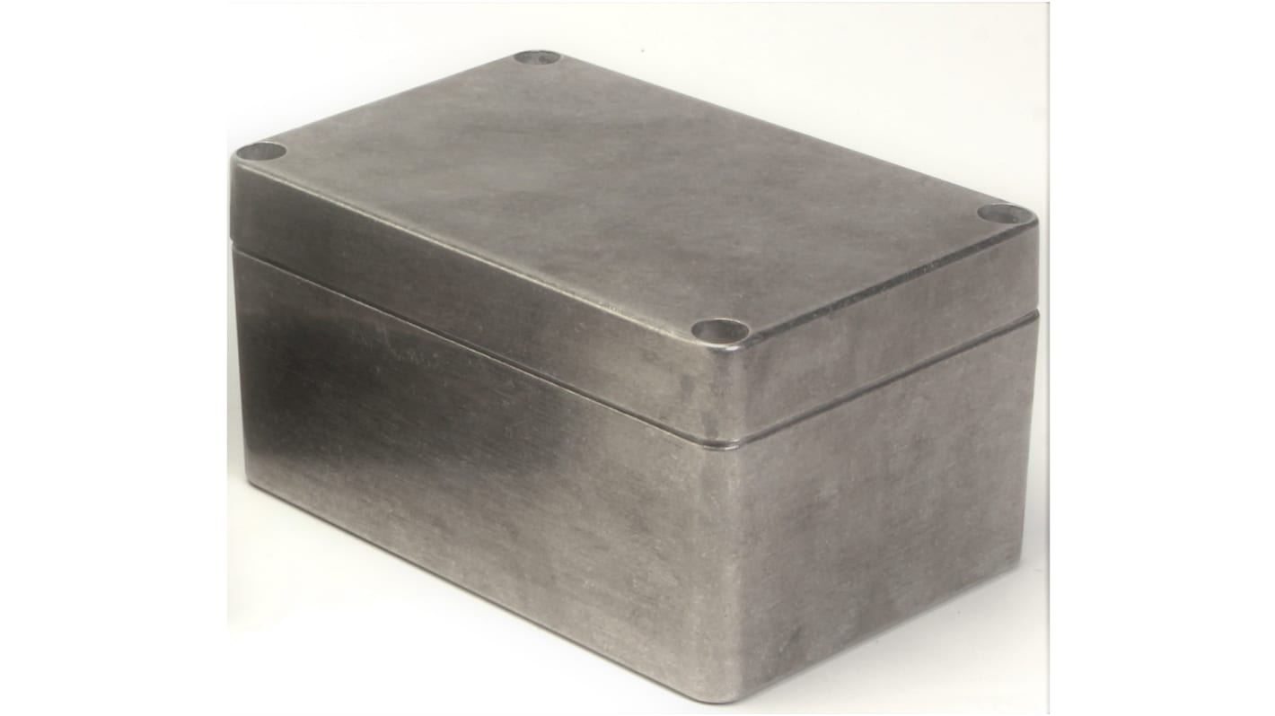 Caja RS PRO de Aluminio Plateado, 200 x 140 x 90mm, IP68