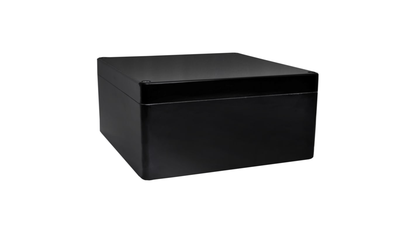 RS PRO Black Fibreglass Reinforced Polyester Enclosure, IP66, IP67, IP68, 255 x 250 x 160mm