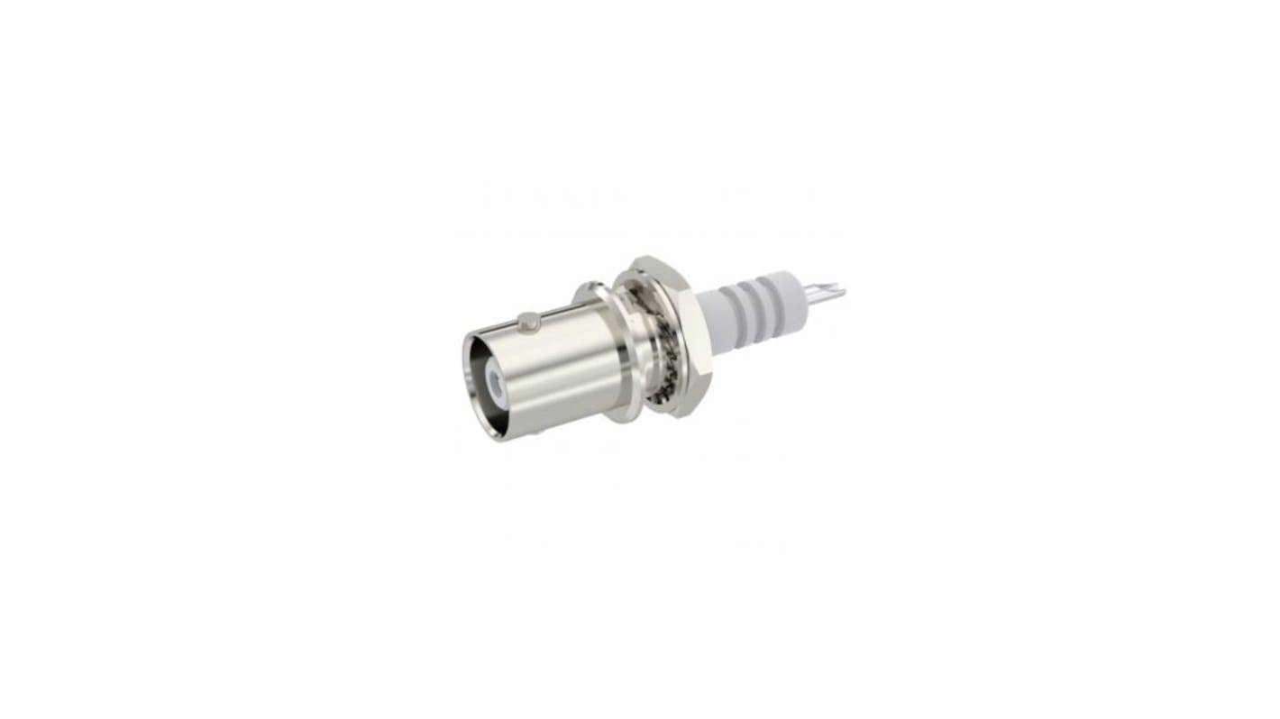 Conector coaxial Radiall R316553000, Hembra, Recto, Impedancia 50Ω, Montaje en Panel, Terminación de Soldador, Sí, 0 to