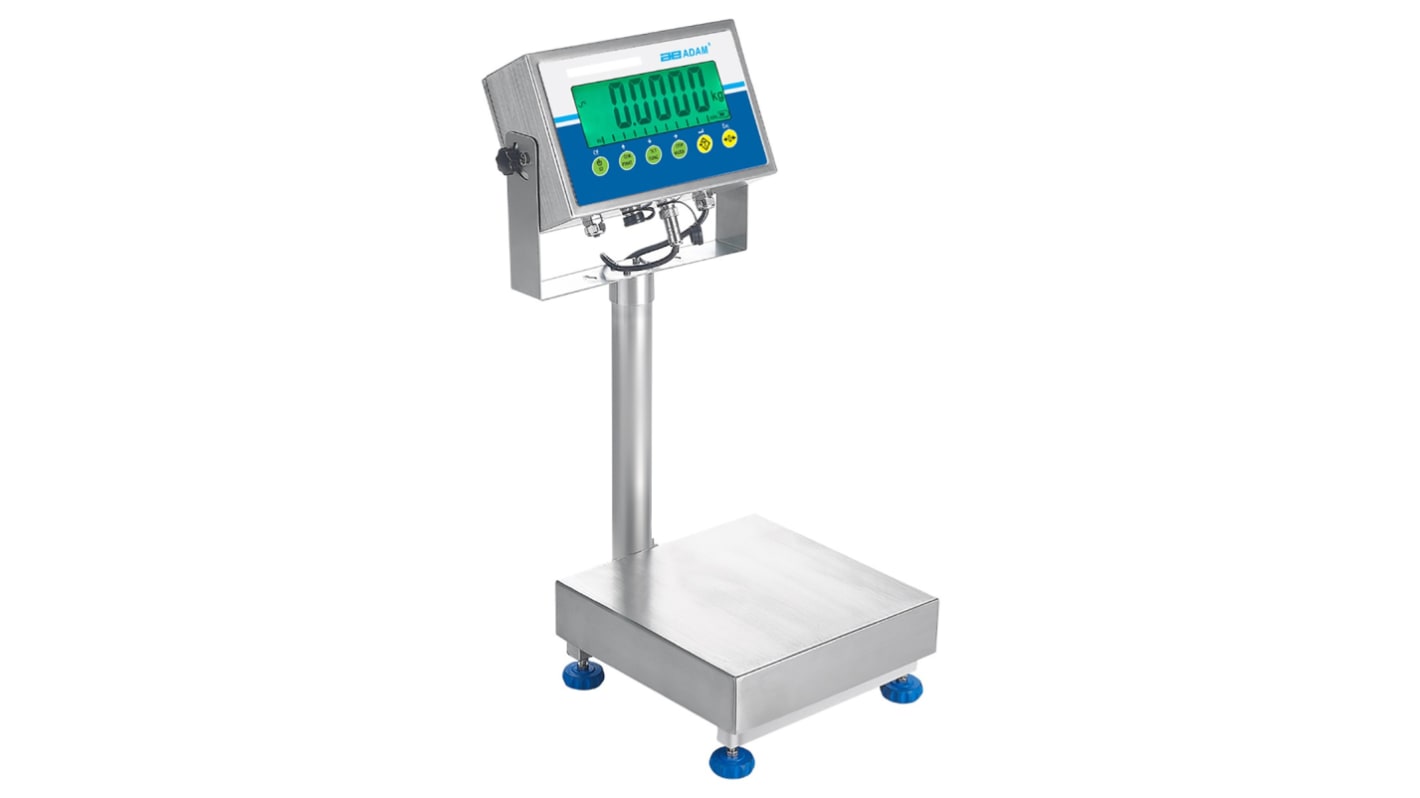 Adam Equipment Co Ltd Waterproof Weighing Scale, 8kg Weight Capacity Type G - British 3-pin, Type C - Europlug, Type I