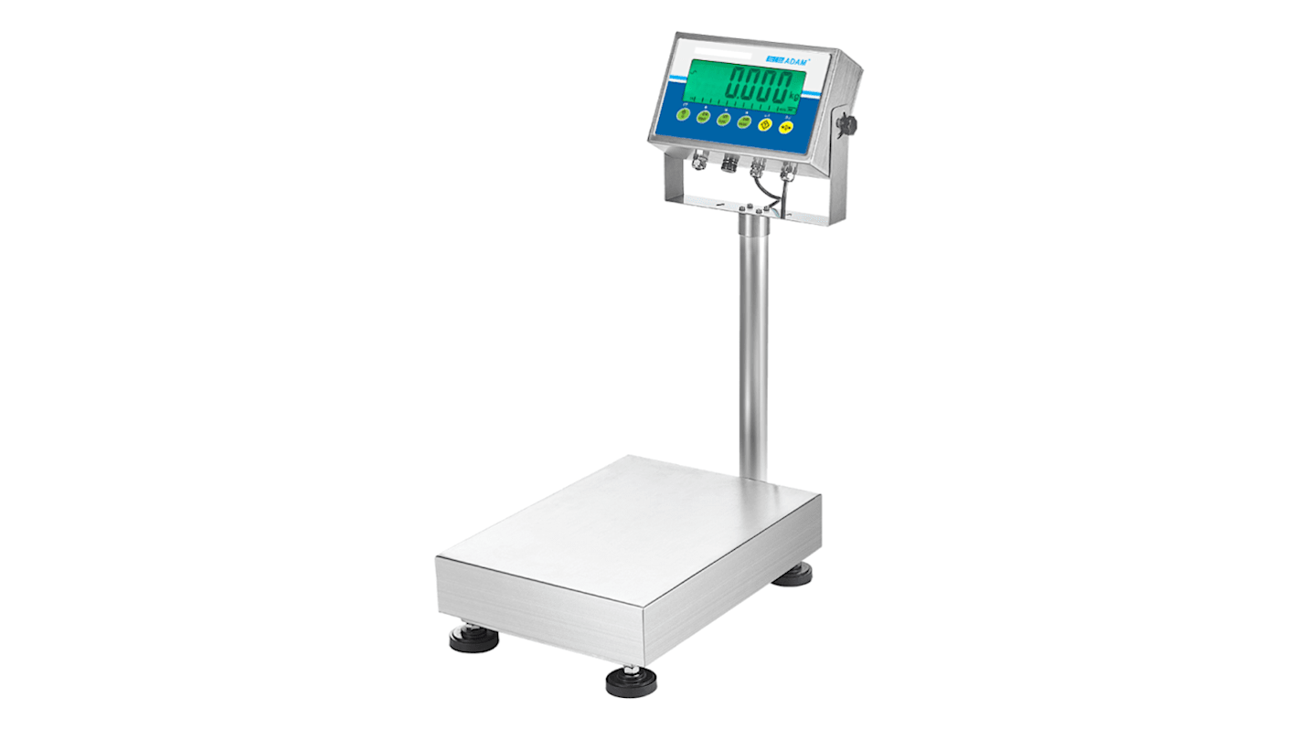 Adam Equipment Co Ltd GGB 35 Bench Waterproof Weighing Scale, 35kg Weight Capacity, With RS Calibration