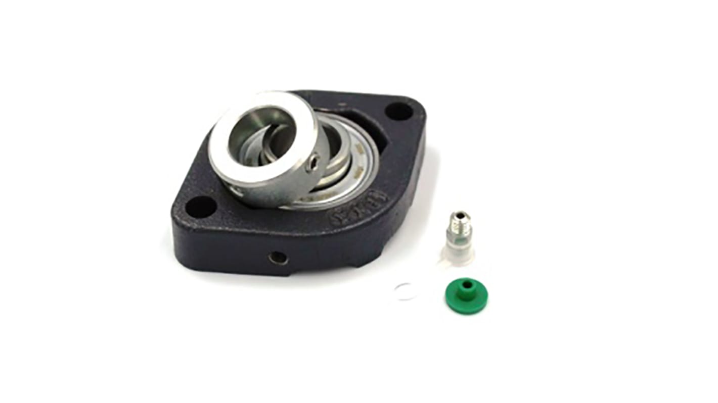 2 Hole Flange Bearing Unit, GLCTE20-XL, 20mm ID