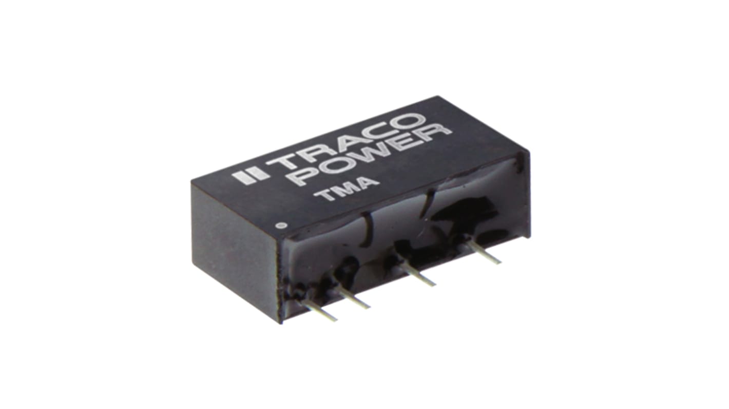 TRACOPOWER TMA DC/DC-Wandler 1W 5 V dc IN, 5V dc OUT / 200mA Durchsteckmontage 1kV dc isoliert