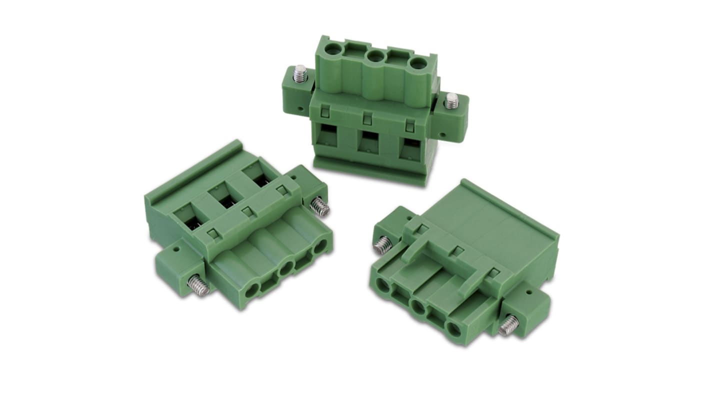 Wurth Elektronik 7.62mm Pitch 12 Way Horizontal Pluggable Terminal Block, Plug, Cable Mount, Solder Termination