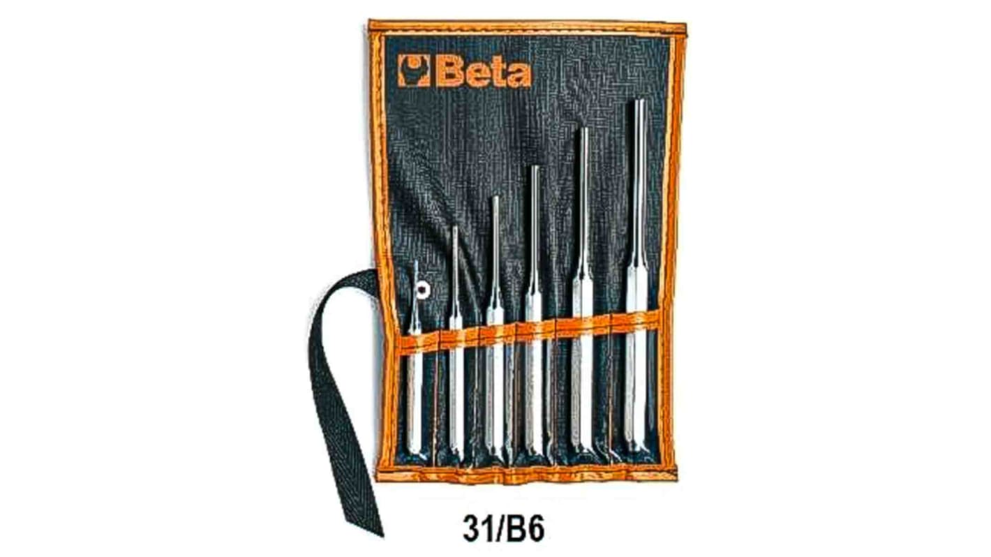Set punzoni BETA, tipo Pin, Ø gambo 2 → 8 mm, 6 pezzi