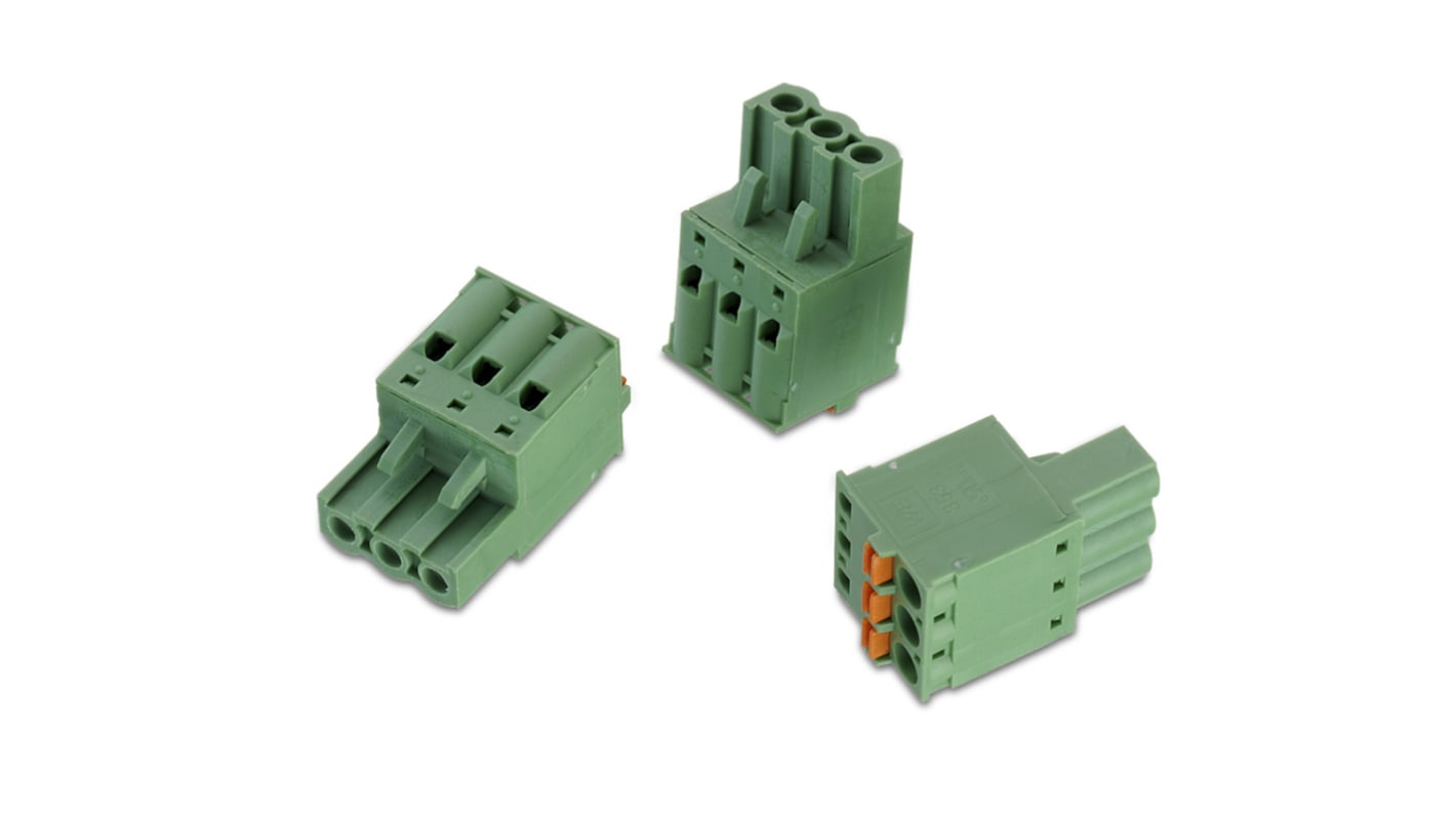 Wurth Elektronik 353 Series Pluggable Terminal Block, 15-Contact, 5.08mm Pitch, Cable Mount, 1-Row, Solder Termination