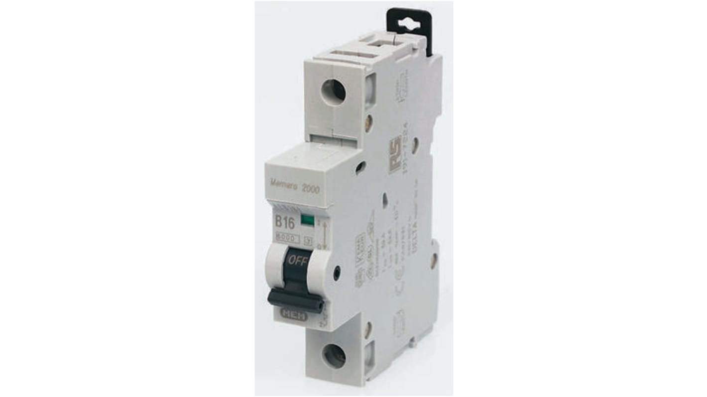 Eaton Memera ALB MCB, 1P, 50A Curve B, 6 kA Breaking Capacity