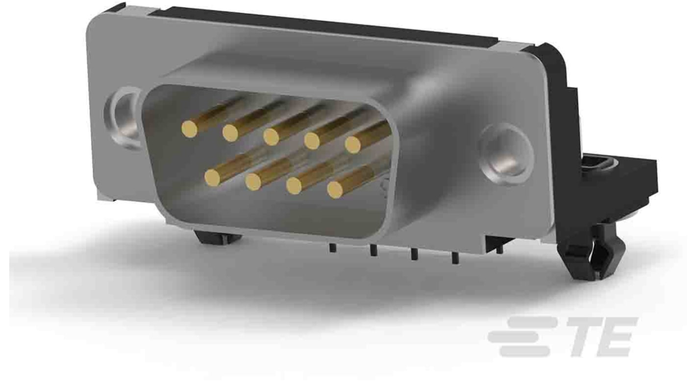 Conector D-sub TE Connectivity, Serie Amplimite HD-20, paso 2.28mm, Ángulo de 90° D-Sub estándar, Montaje en orificio