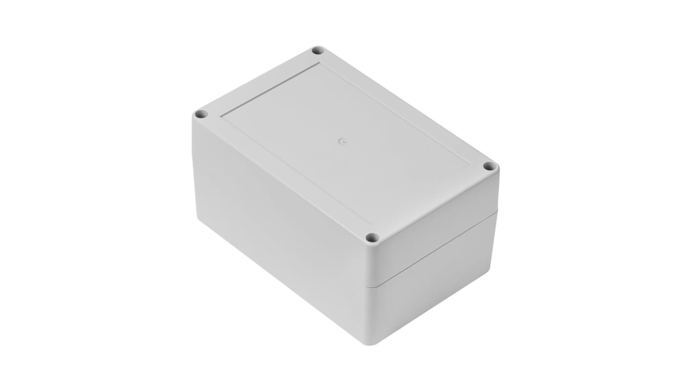 RS PRO Grey ABS Enclosure, IP65, Grey Lid, 100 x 150 x 75mm