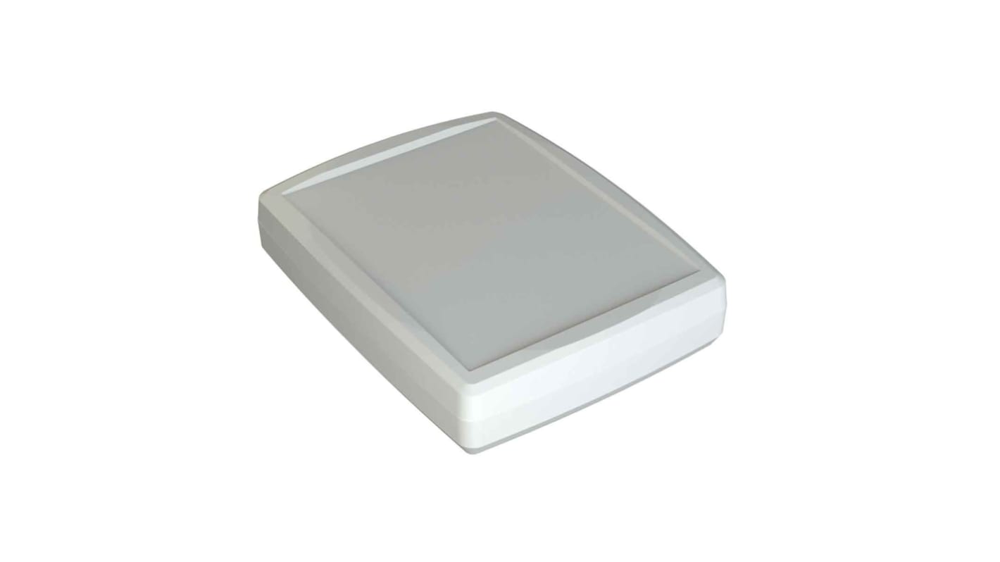 RS PRO White ABS Enclosure, IP64, IK07, White Lid, 184.7 x 144.6 x 38.5mm