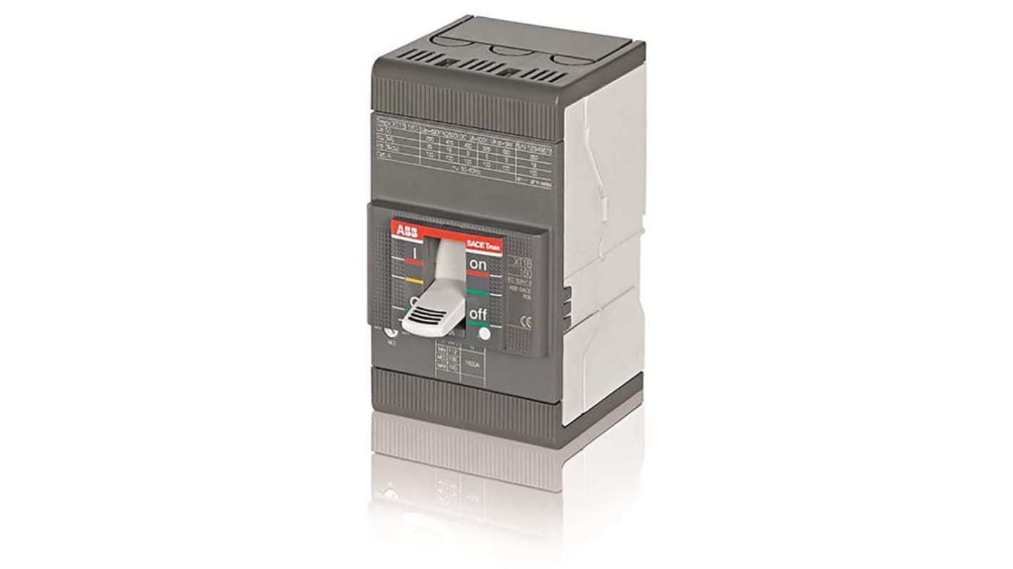 ABB TMAX XT1B MCB, 3P, 63A, 690V AC, 500V DC, 25 kA Breaking Capacity