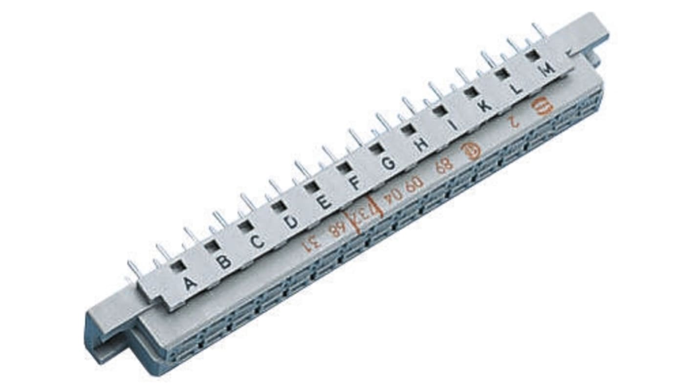 Harting 32 Way 5.08mm Pitch, Type D Class C2, 2 Row a/c, Straight DIN 41612 Connector, Socket, Solder