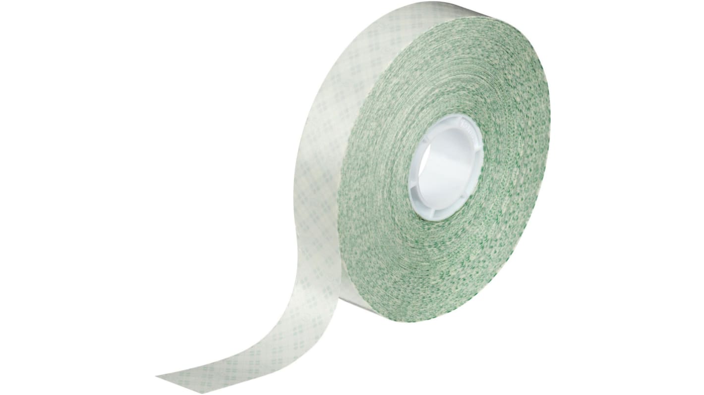 3M Scotch® Series 924 Clear Double Sided Plastic Tape, 0.05mm Thick, 2.7 N/cm, Kraft Paper Backing, 19mm x 33m