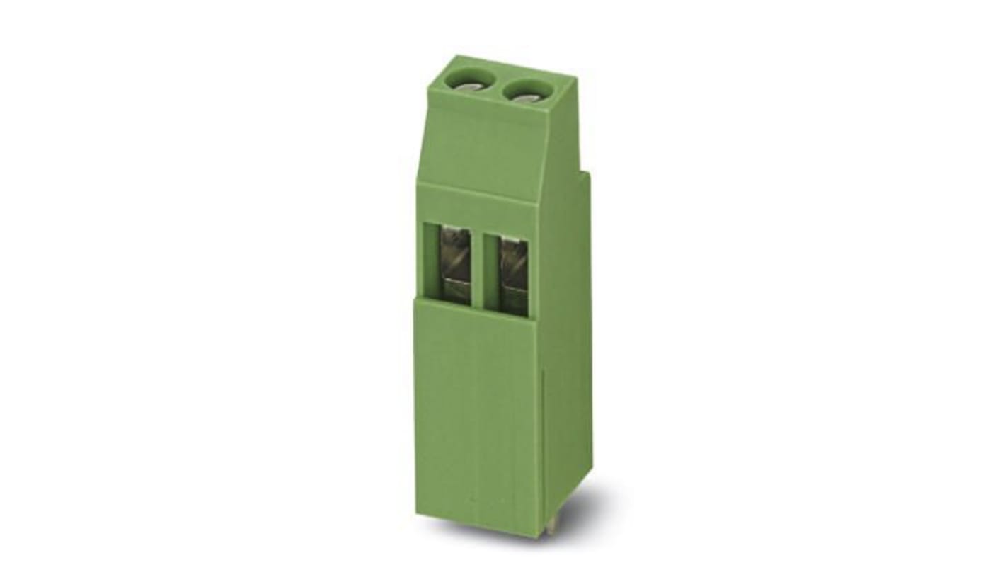 Phoenix Contact MKKDSH 3/ 2 Series Green DIN Rail Terminal Block, Single-Level, Screw Termination