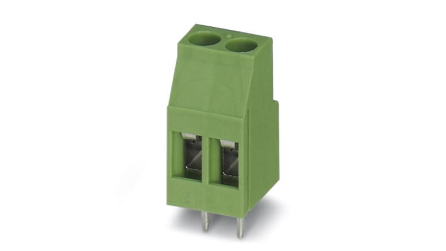 Phoenix Contact MKDS 3/ 3 Series PCB Terminal Block, 5mm Pitch, Through Hole Mount, Screw Termination