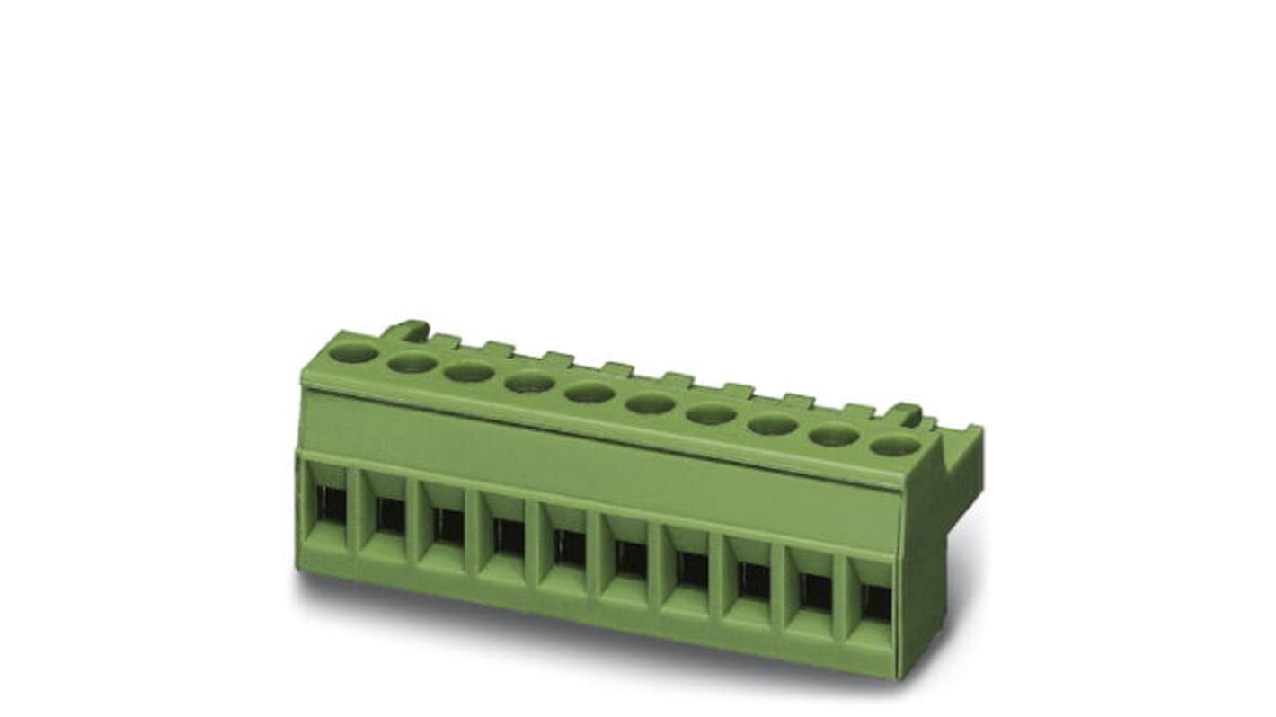 Phoenix Contact 5.08mm Pitch 12 Way Pluggable Terminal Block, Plug, Screw Termination