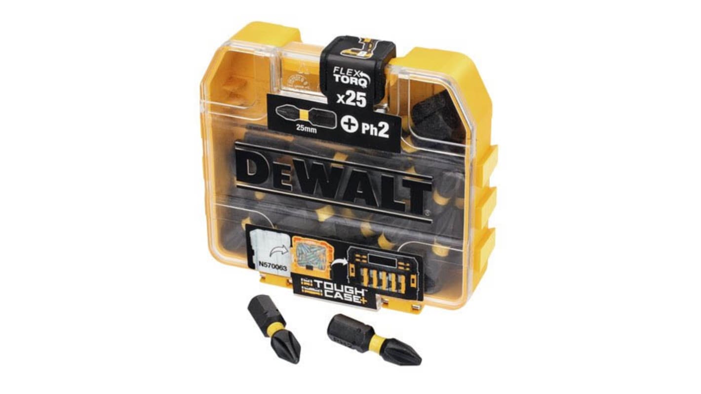 DeWALT PH2 x 25 mm PHILLIPS® Schraubbit, Biteinsatz, 25 (pro Packung)-teilig, 25 mm