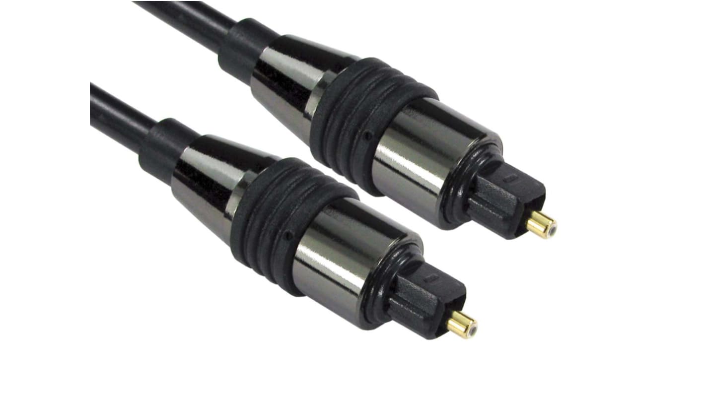 RS PRO Male TOSlink to Male TOSlink Optical Audio Cable, 3m