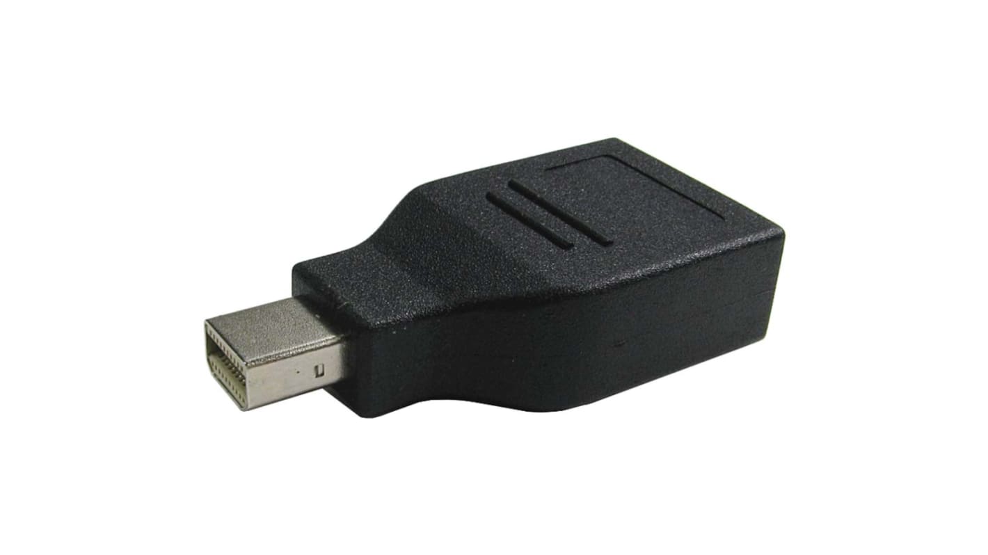 Adapter złącze A Mini DisplayPort złącze B DisplayPort rodzaj A Męskie rodzaj B Żeńskie RS PRO