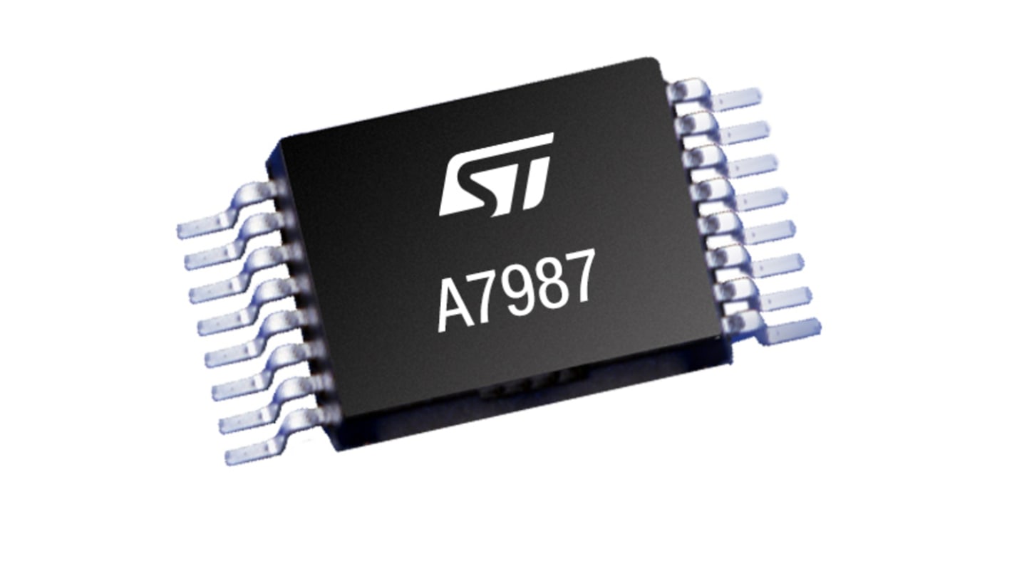 STMicroelectronics スイッチングレギュレータ バックブーストスイッチング 降圧 0.8 → 61 V, 16-Pin, A7987TR