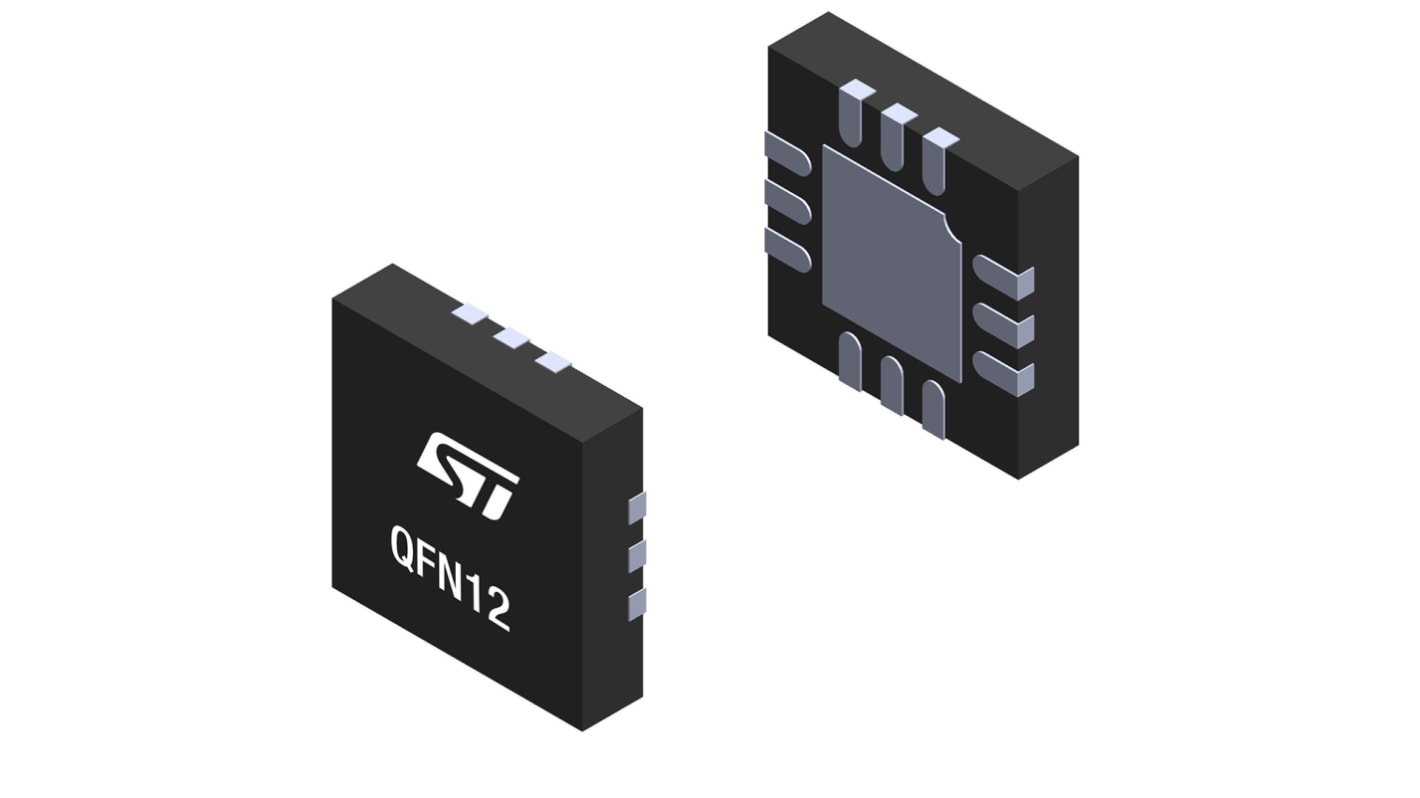 STMicroelectronics TCPP01-M12, Uni-Directional TVS Diode, 12-Pin QFN
