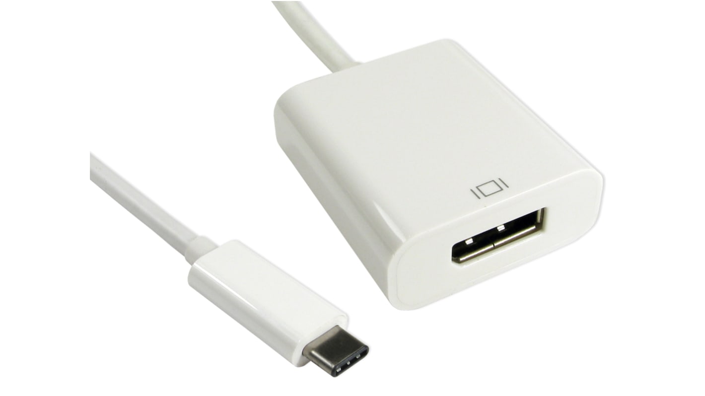 Kabel adaptera, 4K, do wyświetlaczy: 1, USB C, DisplayPort