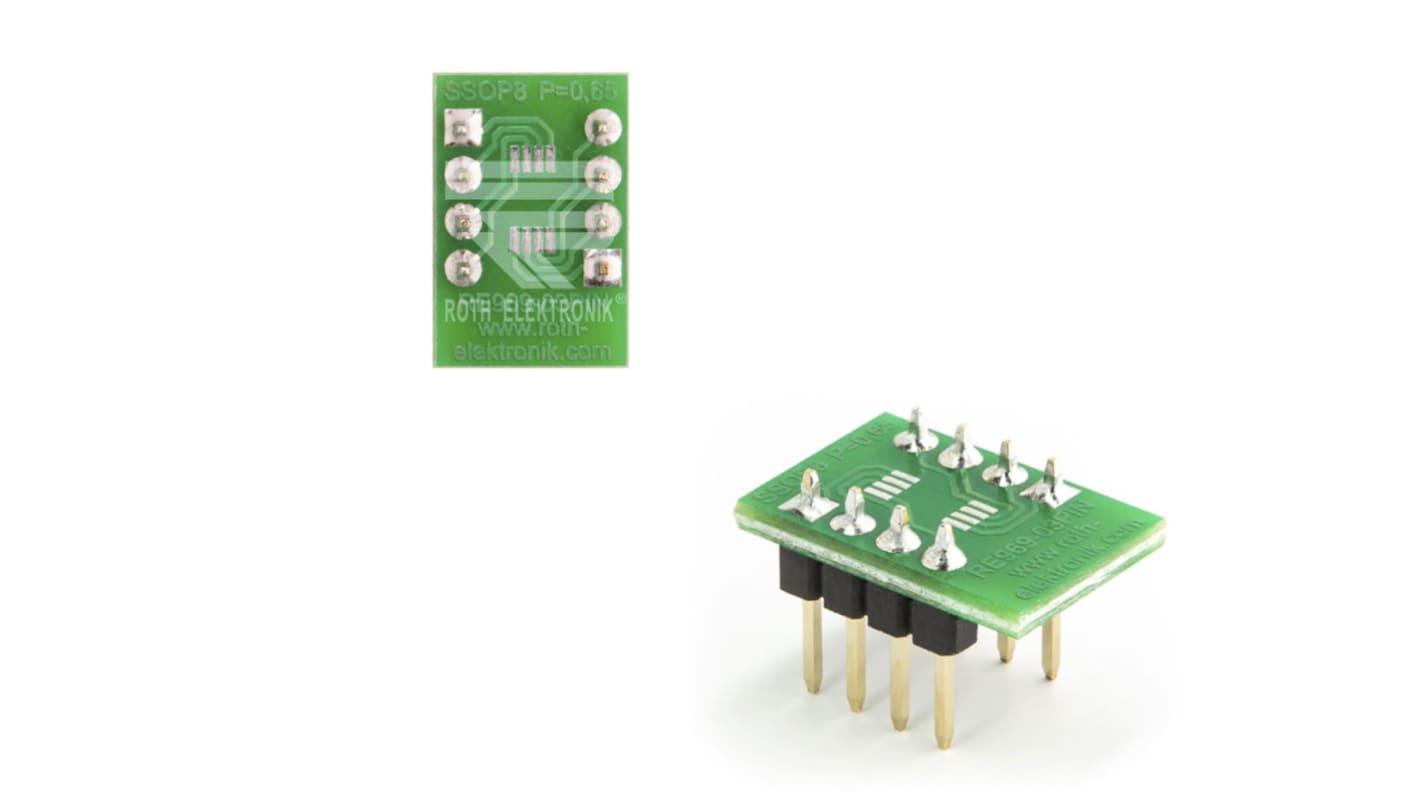 Roth Elektronik Multi-Adapter-Platine Epoxid Glasfaser-Laminat 35μm 2-seitig 16.1 x 10.8 x 1.5mm SSOP