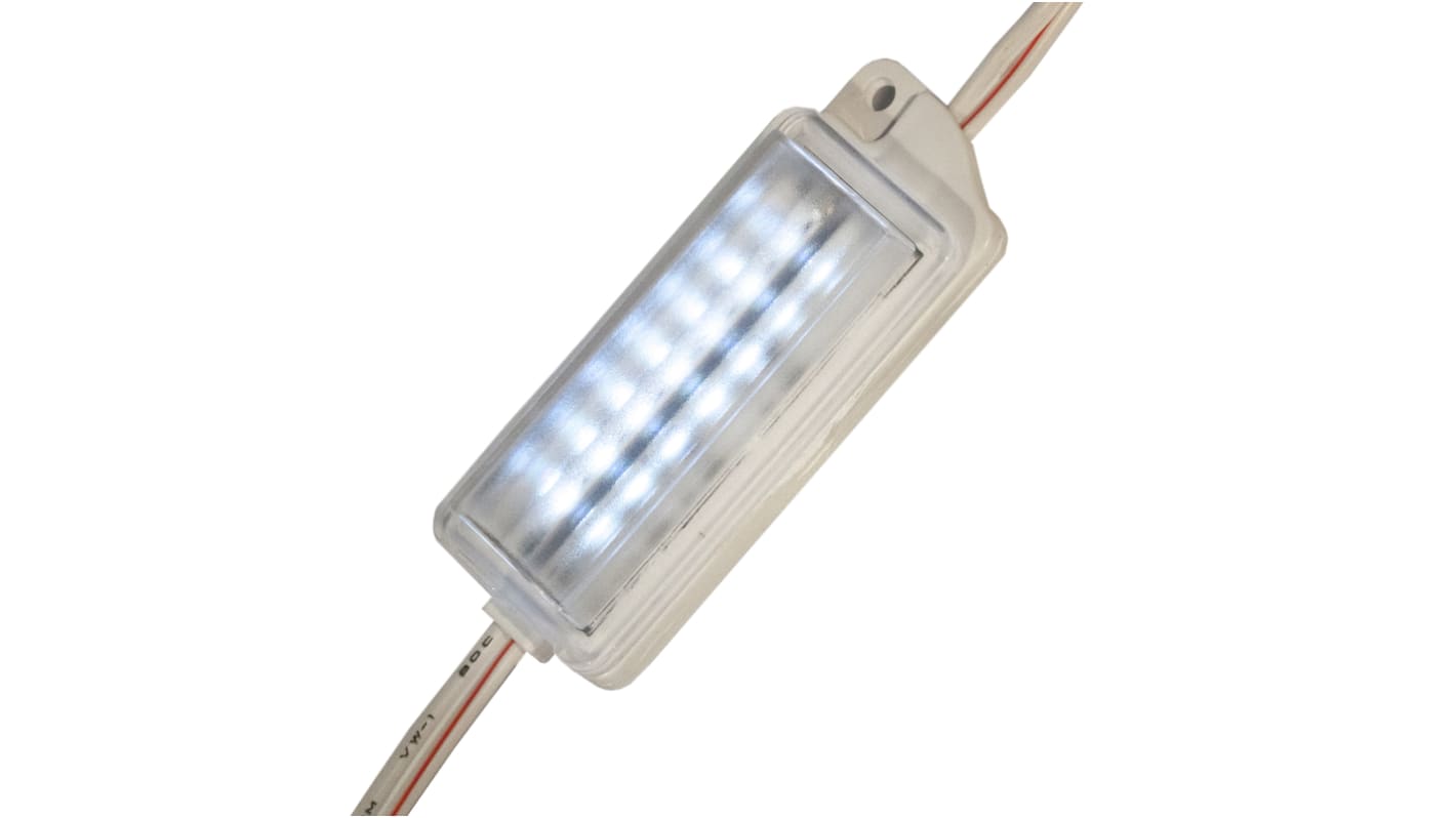 JKL Components 24V dc White LED Strip Light, 6500K Colour Temp, 61.8mm Length