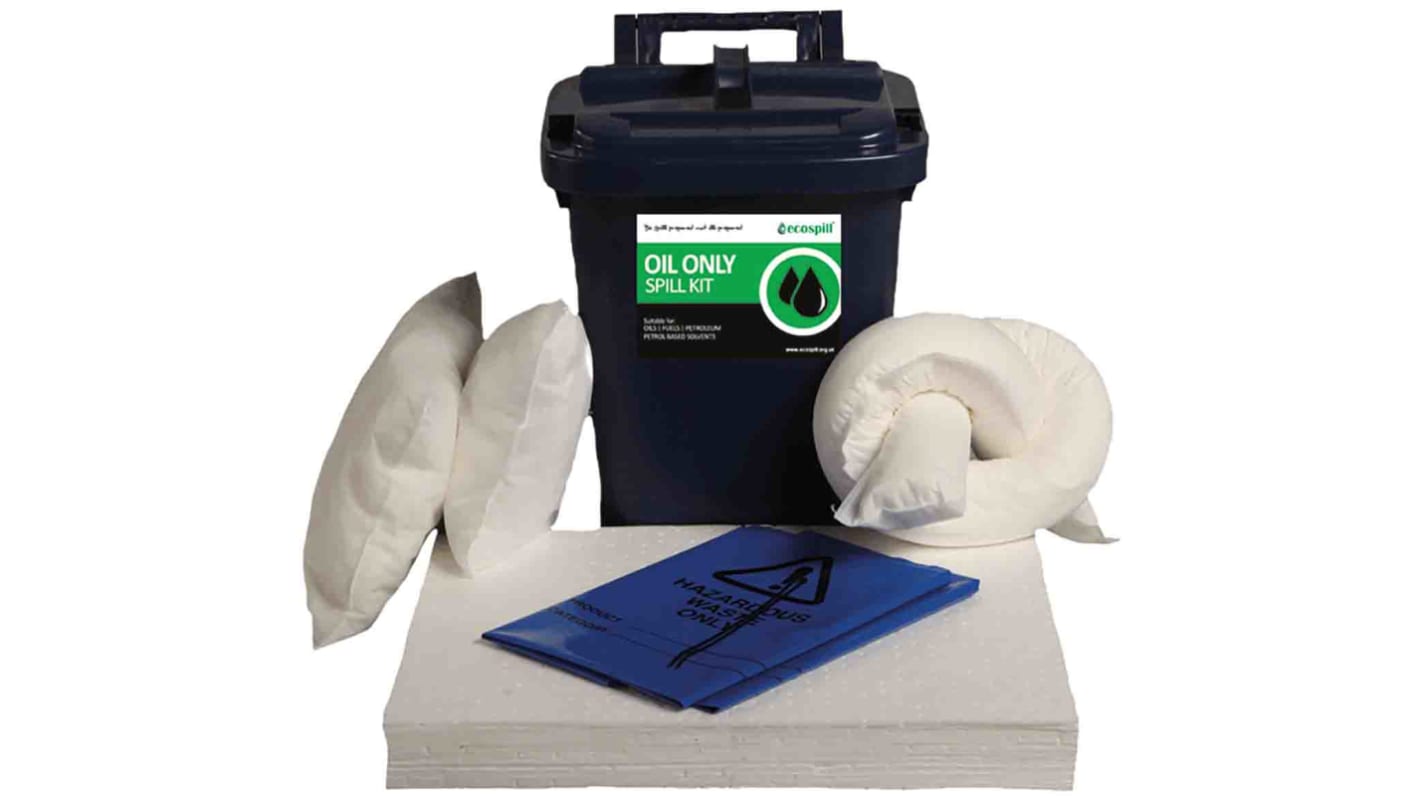 Kit controllo perdite Ecospill Ltd, capacità assorbente 25 L, per Olio