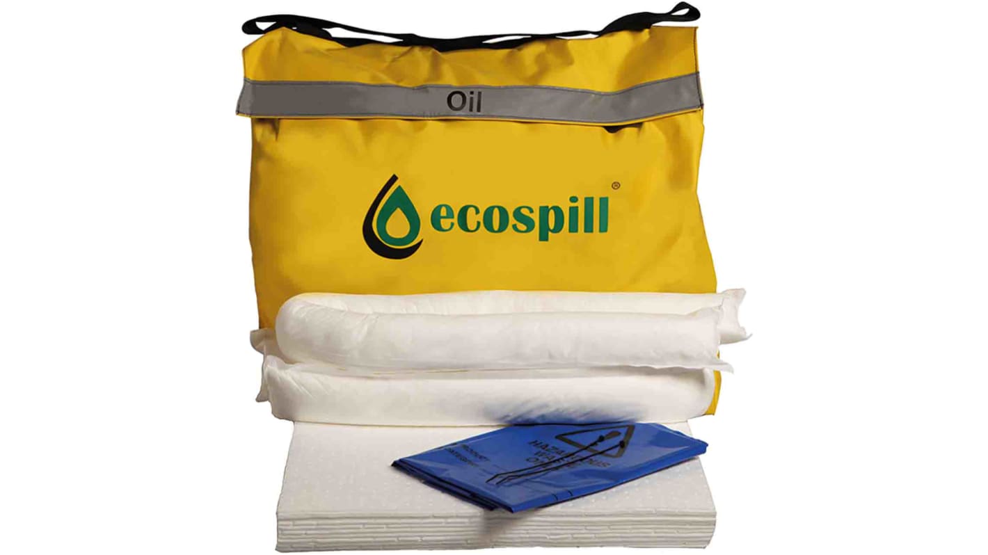 Kit controllo perdite Ecospill Ltd 62 x 55 x 7 cm, capacità assorbente 30 L, per Olio