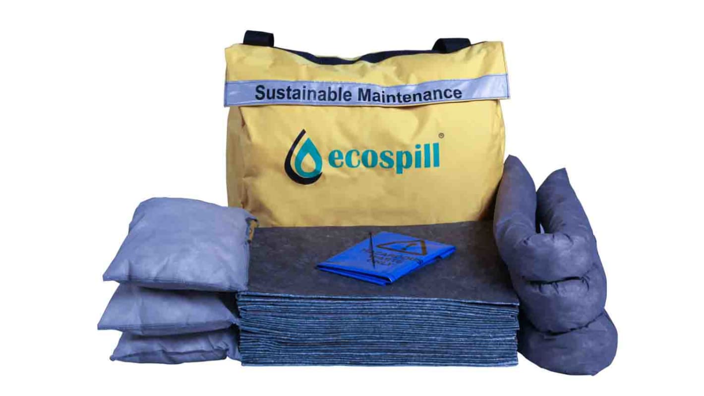 Kit controllo perdite Ecospill Ltd, capacità assorbente 15 L, per Manutenzione