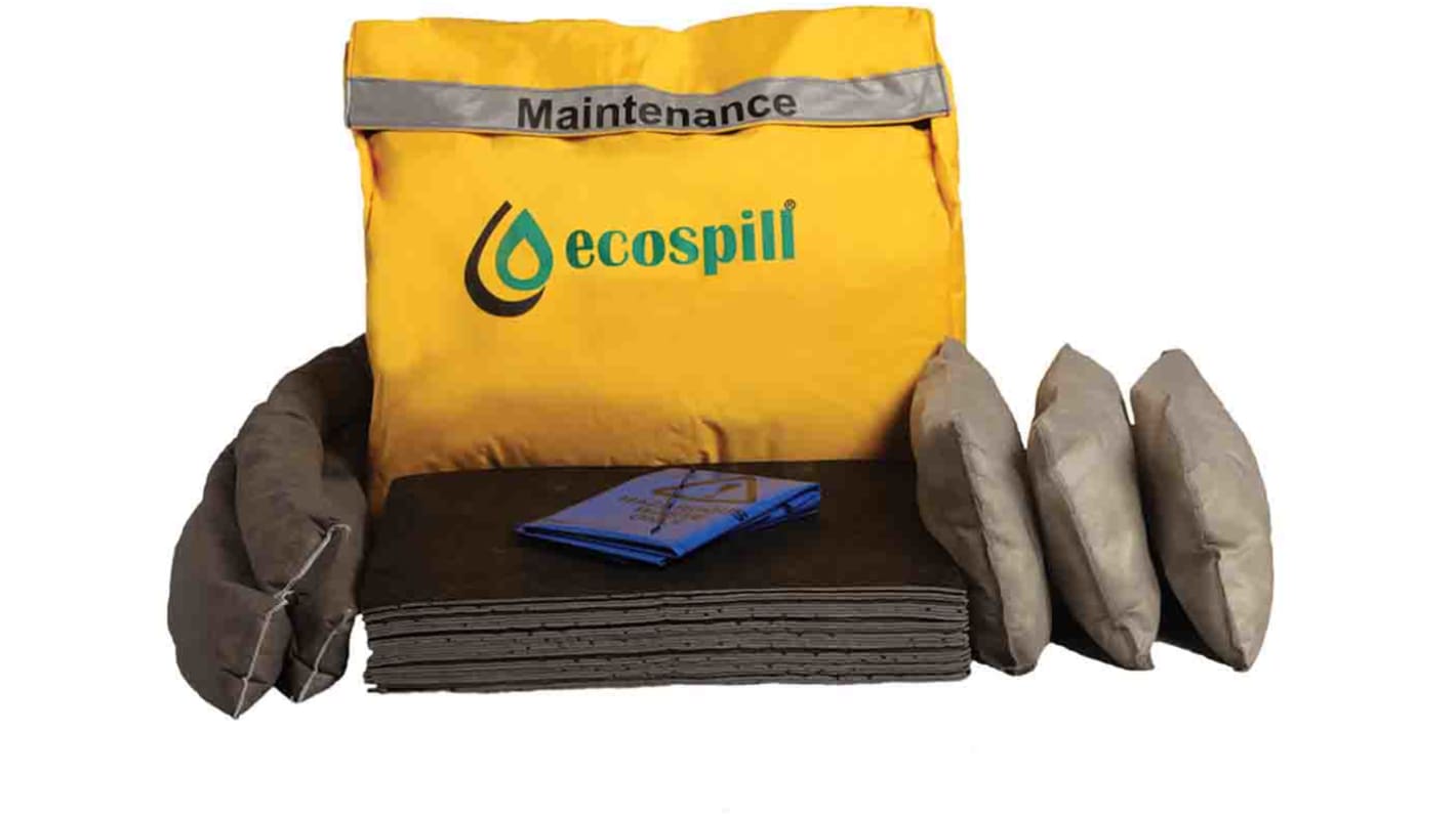 Ecospill Ltd Bindemittel-Kit 70 x 59 x 5 cm, Aufnahme bis 50 L, Einsatz in Wartung