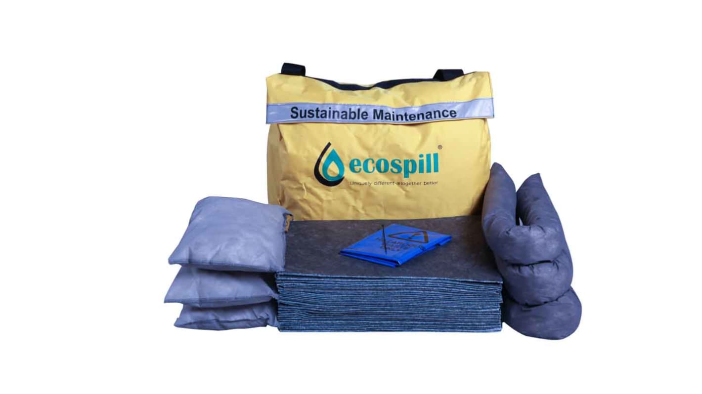 Ecospill Ltd Bindemittel-Kit 71 x 58 x 15 cm, Aufnahme bis 50 L, Einsatz in Wartung