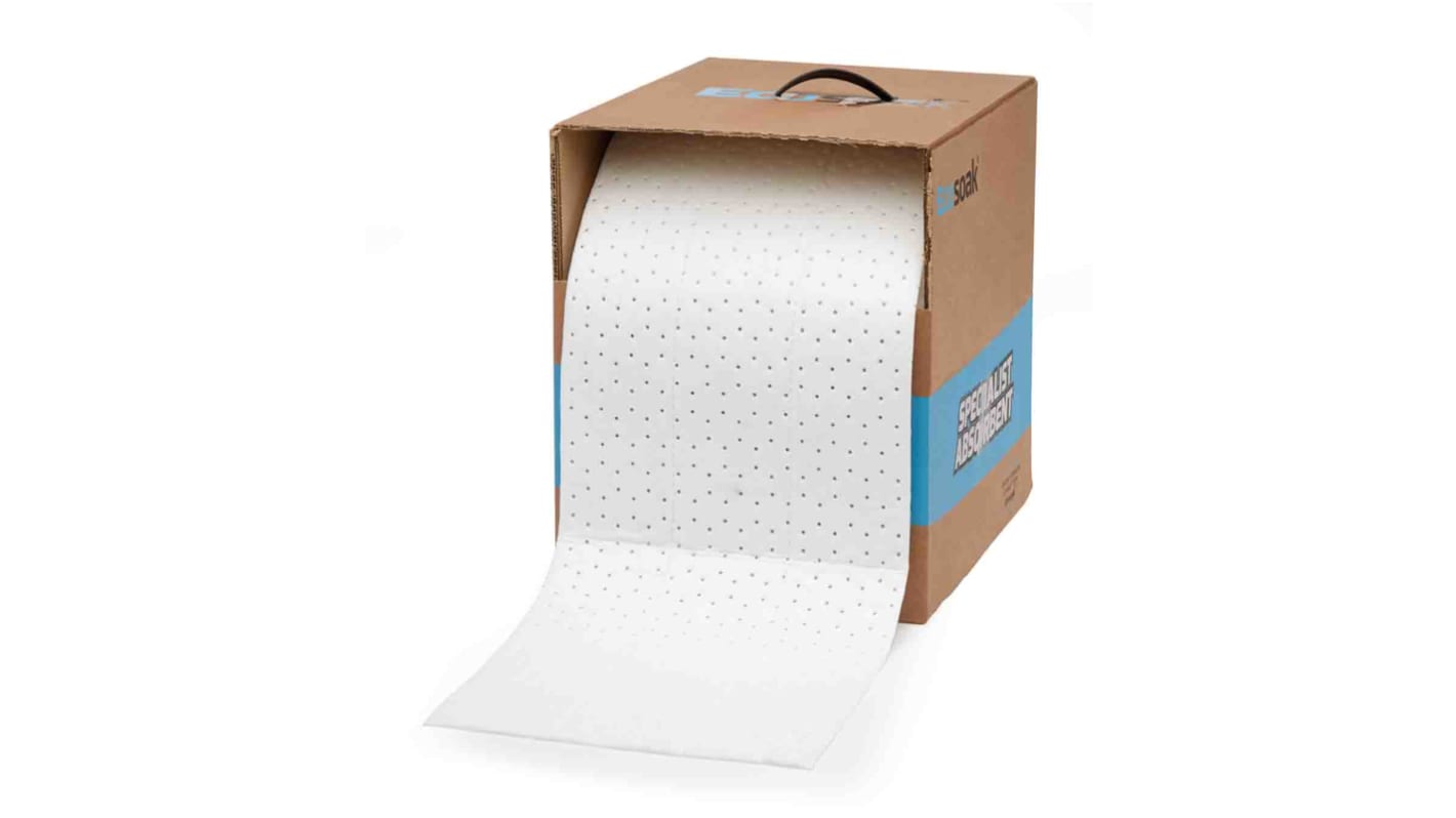 Ecospill Ltd Roll Spill Absorbent for Oil Use, 65 L Capacity, 100 per Pack