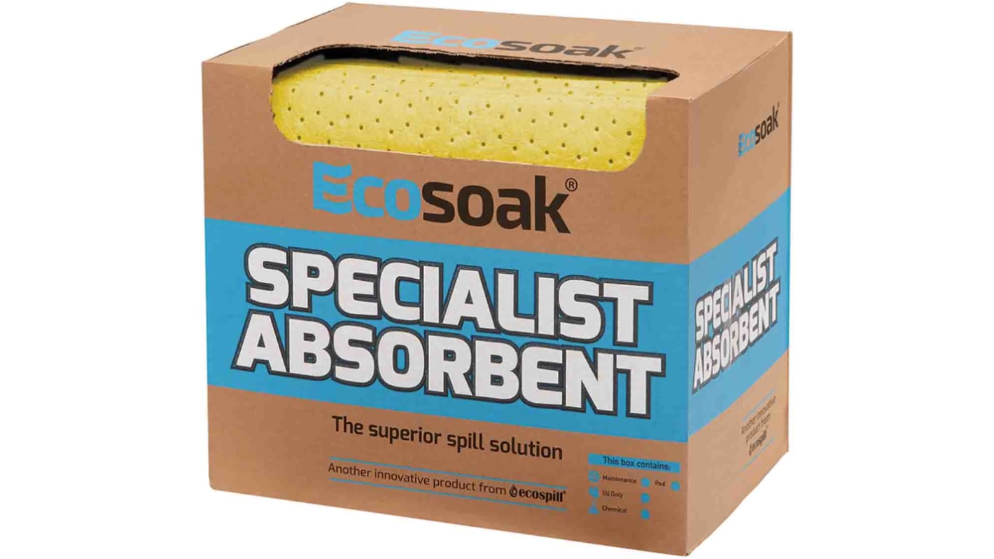 C0514035 | Ecospill Ltd Pad Spill Absorbent for Chemical Use, 70 L ...