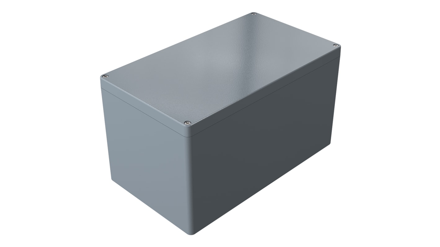 Burkolat IP66 Szürke, Fröccsöntött alumínium, 400 x 230 x 225mm Poliuretán Aluminium Standard sorozat Alumínium burkolat