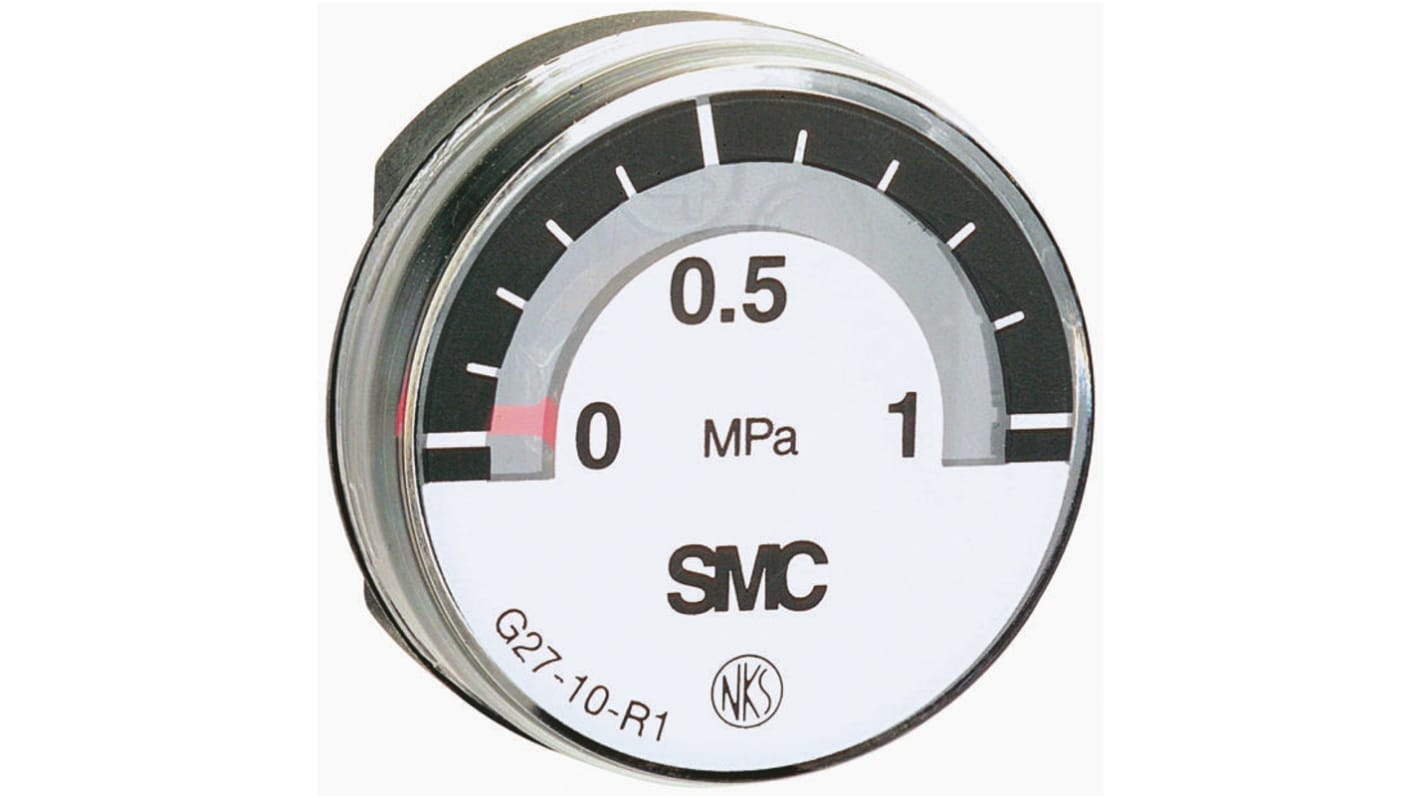SMC Analogue Pressure Gauge 200kPa Back Entry, G46201L RS
