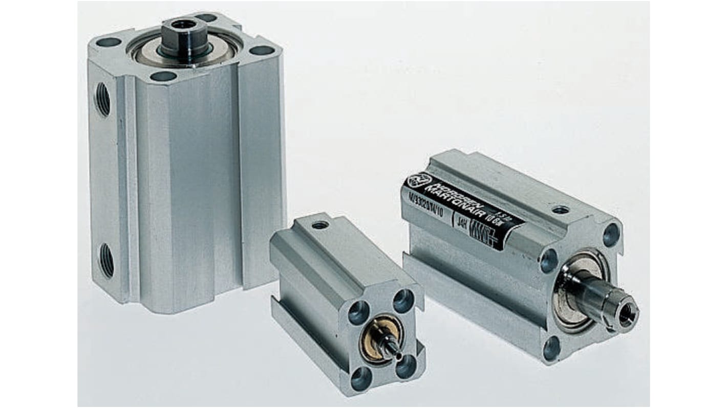 Norgren Pneumatic Compact Cylinder - 25mm Bore, 20mm Stroke, RM/92000/M Series, Double Acting