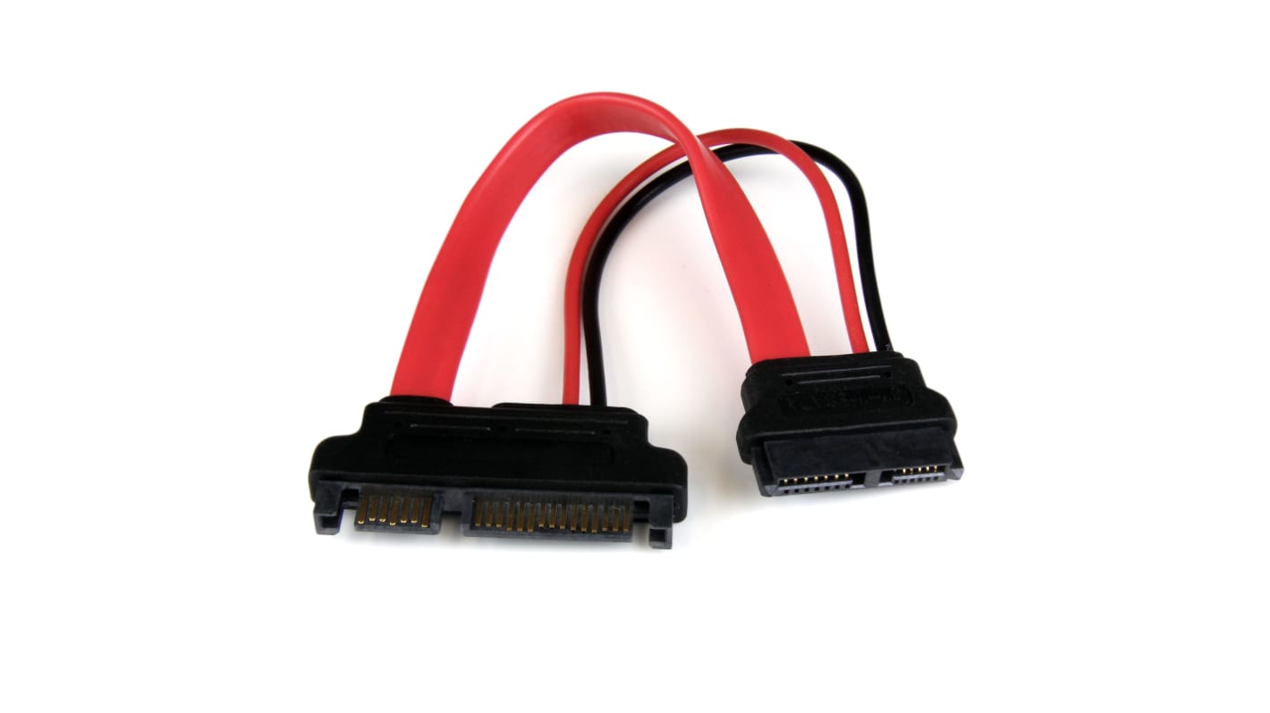 SLSATAADAP6 Female Slimline SATA to Male SATA Data; SATA