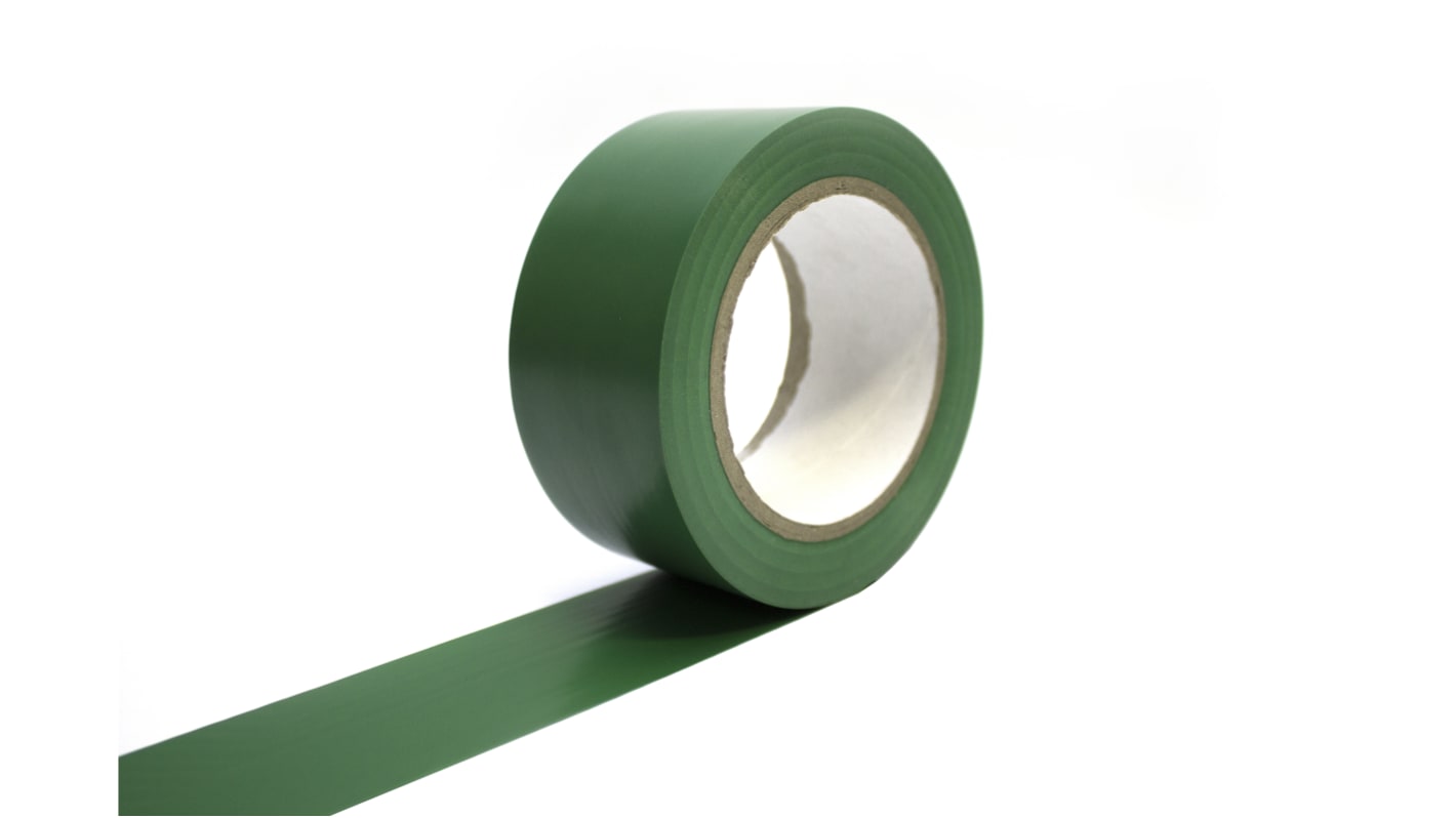 Nastro per segnalazione di pericolo Verde Coba Europe, in PVC, 50mm x 33m