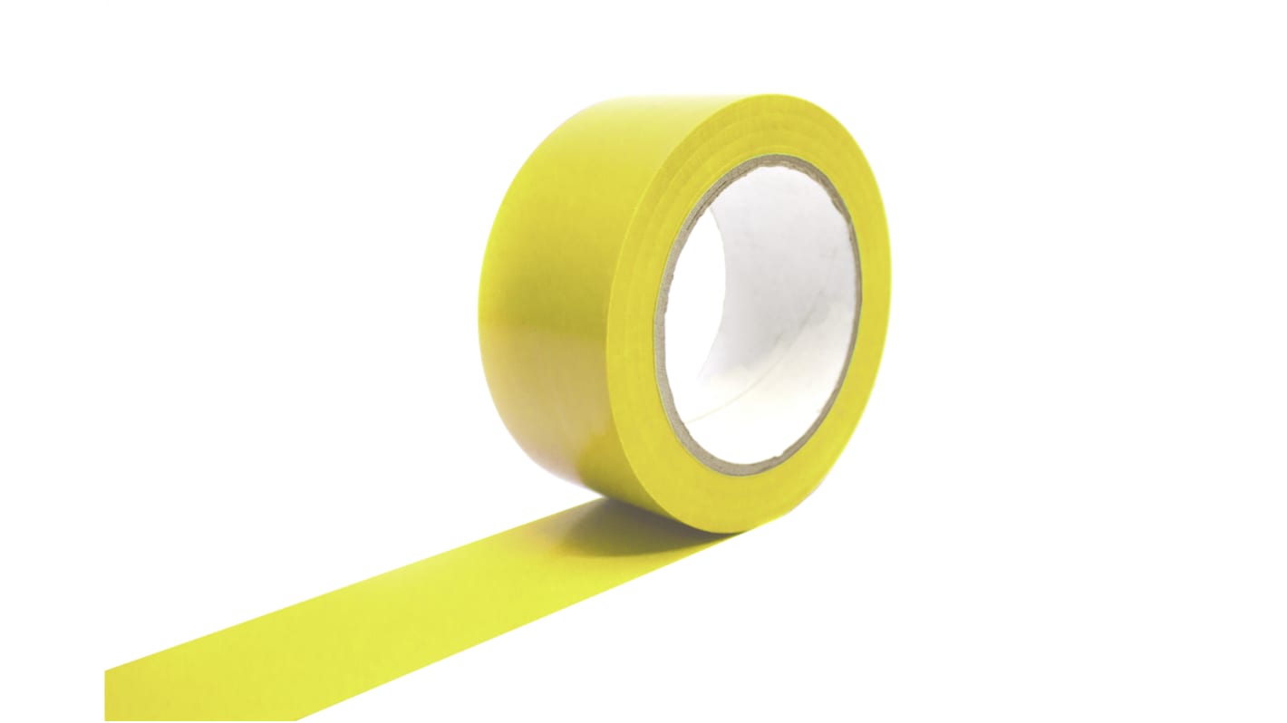 Nastro per segnalazione di pericolo Giallo Coba Europe, in PVC, 50mm x 33m