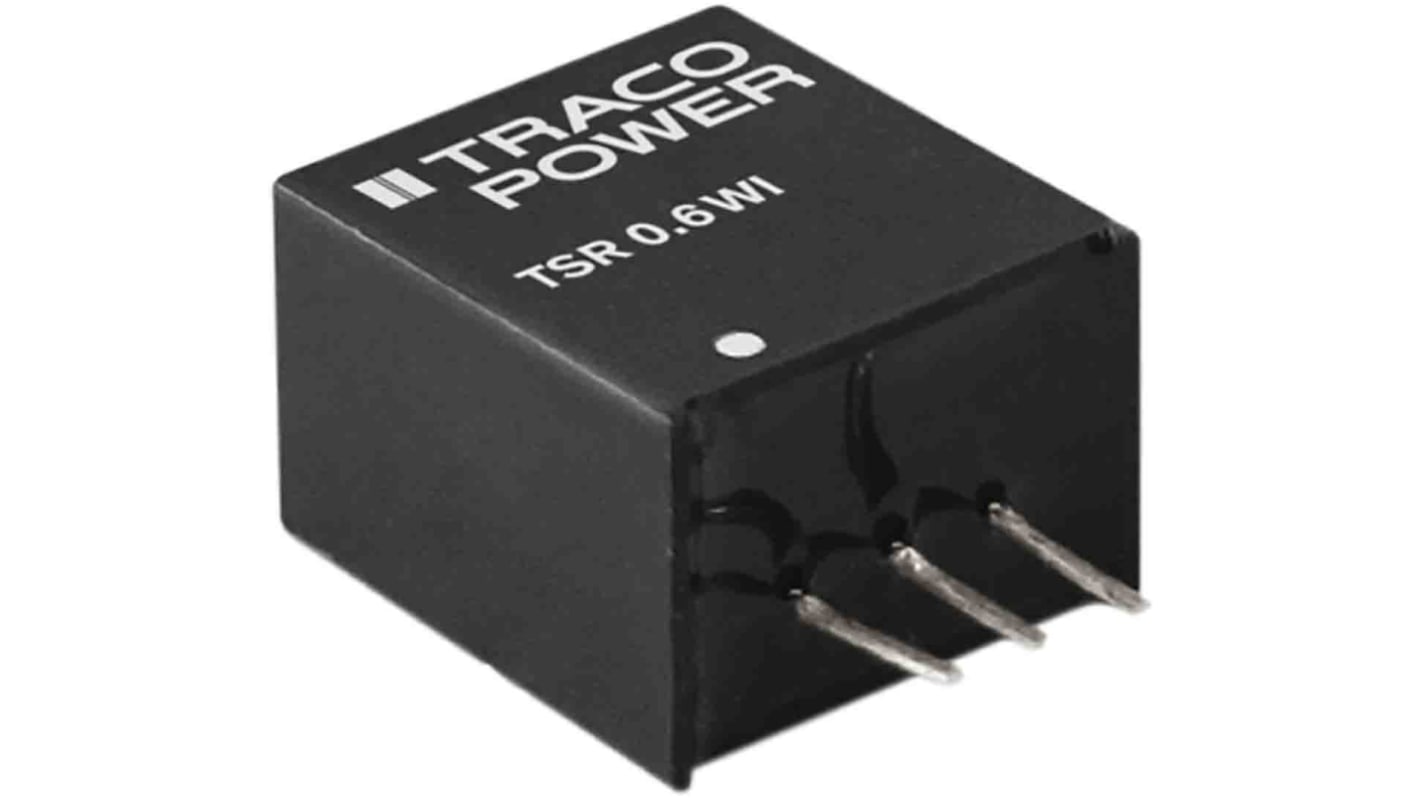 Regolatore di commutazione cc-cc TRACOPOWER, ingresso 9 → 72V cc, uscita 3.3V cc, 600mA