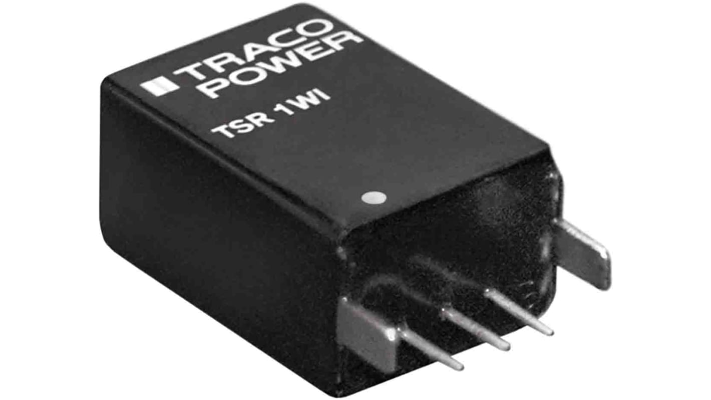 TRACOPOWER DC-DC átalakító, KI: 6.5V dc, 1A, BE: 9 → 72 V dc