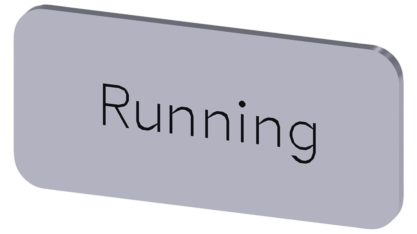 Siemens Labeling plate, Running