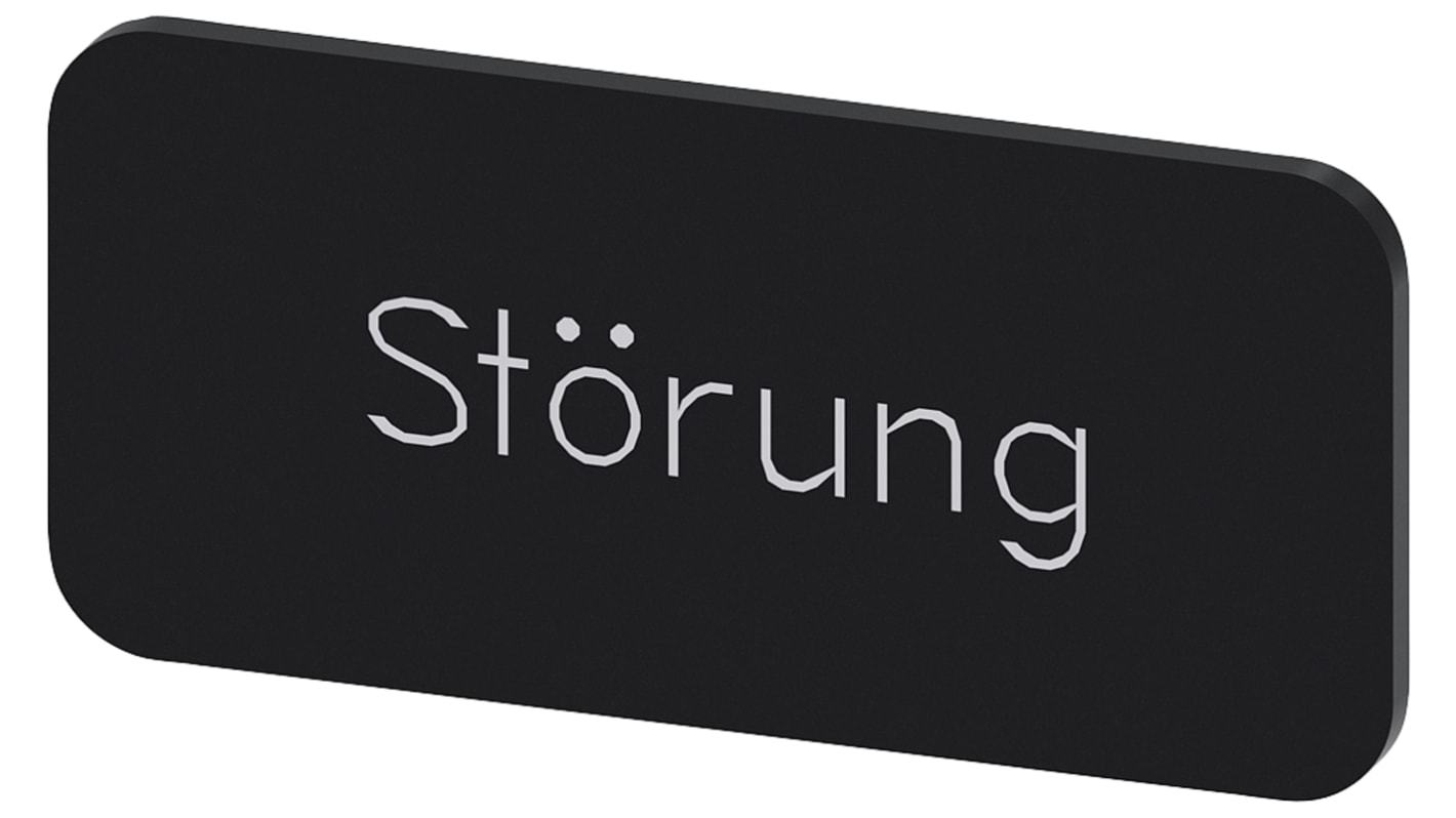 Siemens Labeling plate, Störung