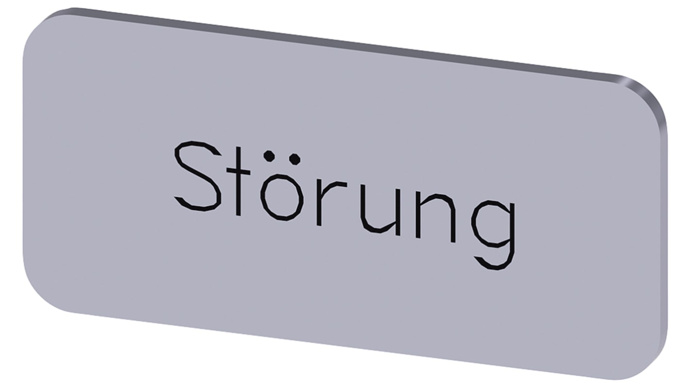 Siemens Labeling plate, Störung