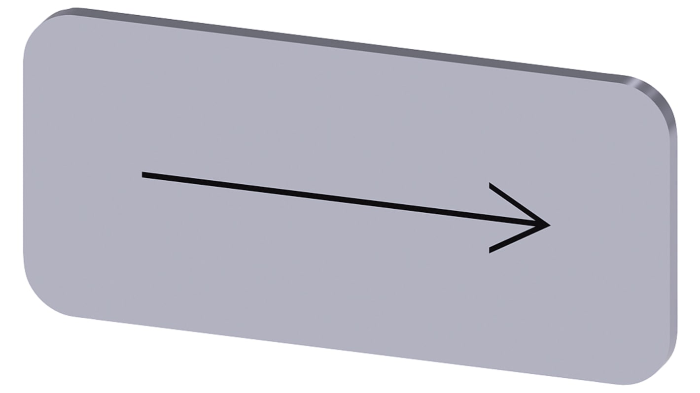 Siemens Labeling plate, Right Arrow