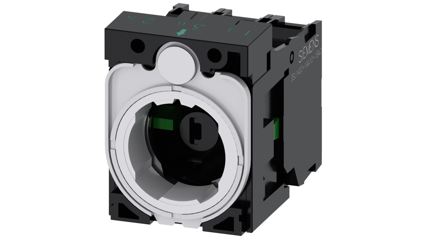 Siemens Kontaktblock und Halter, SIRIUS ACT -Serie , LED, Weiß, 6... 24 V, Schraubanschluss, Typ Kontaktblock