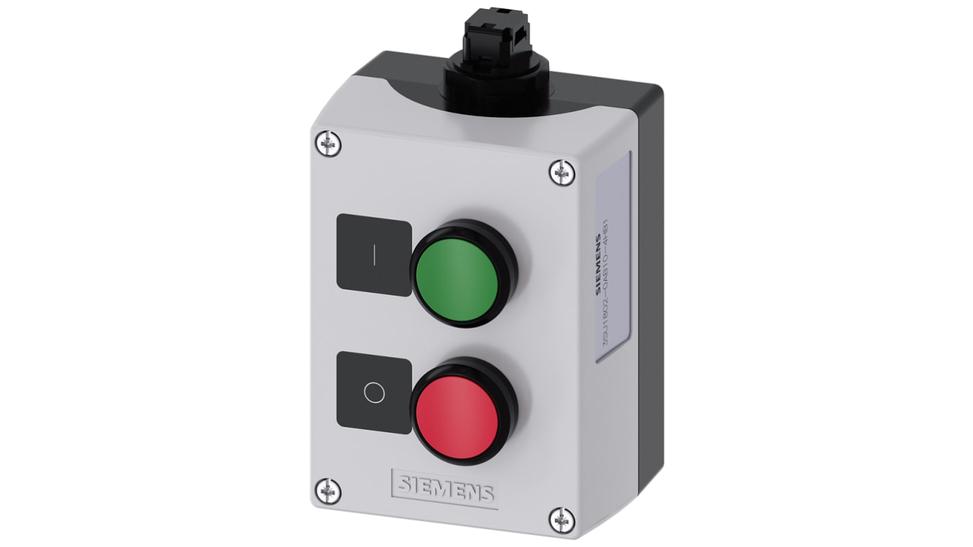 Siemens Control Station Switch, Plastic, Green, Red, IP66, IP67, IP69